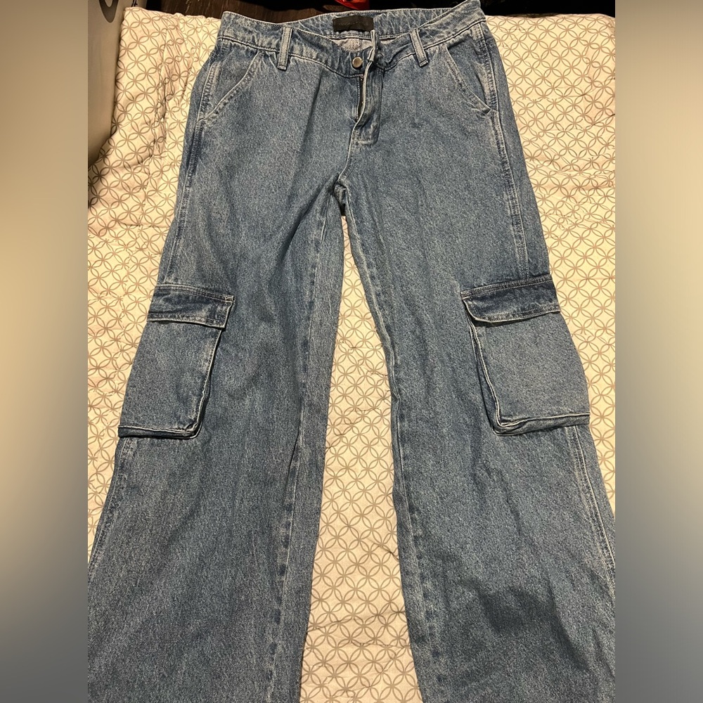 Kendall & Kylie PacSun Cargo Low Rise baggy Jeans